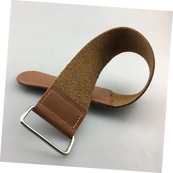 NOLITOY Longevity 2pcs Pure Cowhide Razor Strop Barber Strop for Razor Sharpening Durable Versatile