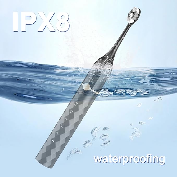 Water flosser+Electric Toothbrush Combination Set -5-Speed Sonic Electric Toothbrush, 4-Speed Portable Water flosser, Super Waterproof, a Great Gift for Friends (Pink)