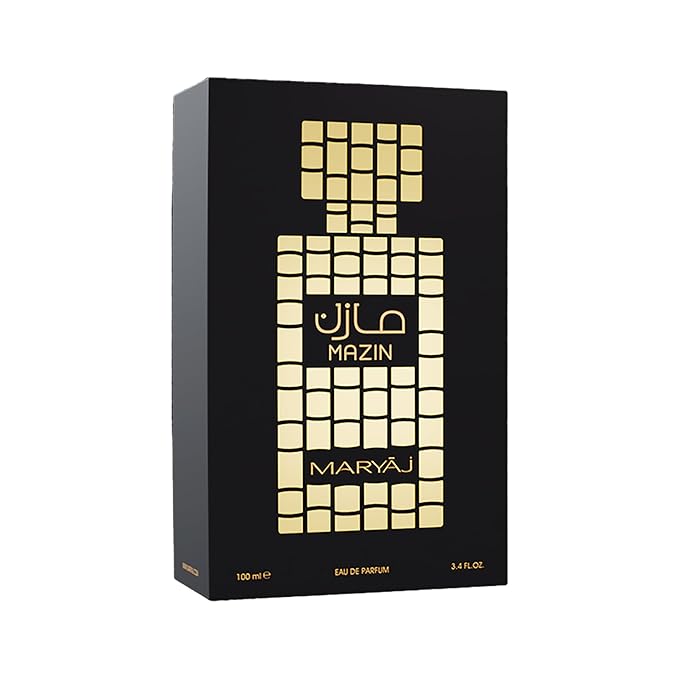 Maryaj Mazin - Long Lasting Perfume for Men and Women - Musk Cologne for Men and Women - Orange, Jasmine, Amber Fragrances - Eau de Parfum - 3.4 oz.