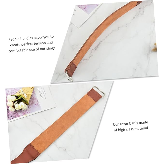 NOLITOY Dual-sided Razor Strop for Home Use Premium Stropping Leather Tool for Efficient Razor and Shaver Sharpening Durable and Easy to Use for Barbers and Personal Grooming