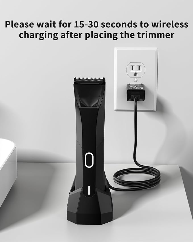 Charging Dock Replacement for Manscaped 4.0 Wireless Charging Stand Base, Charging Dock for Manscaped The Lawn Mower 4.0 Electric Groin Hair Trimmer Charger with 4.9FT USB Cable