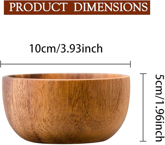 Wooden Shaving Bowl, Shaving Soap & Cream Bowl for Men Classic Style Easy to Lather Fits Wet Shaving (3#)