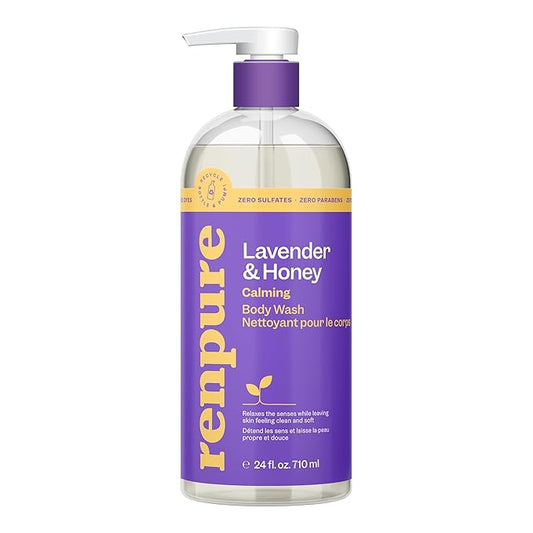 RENPURE Renpure Body Wash, Lavender & Honey, 24 Fl Oz