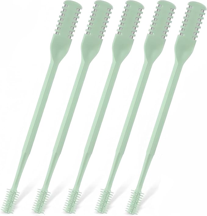 Nose Hair Trimmer 5 Pcs 2-in-1,2025 New Double Sided Nose Trimmer.Portable 360° Rotating Manual Nasal Hair Cutter for Men and Women, Manual Hair Remover for Home Travel Essentials