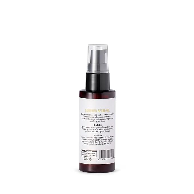 Beard Oil for Men – Hydrating Beard Conditioner & Softener with Sweet Almond & Argan Oils – 2 oz, Tobacco Vanilla