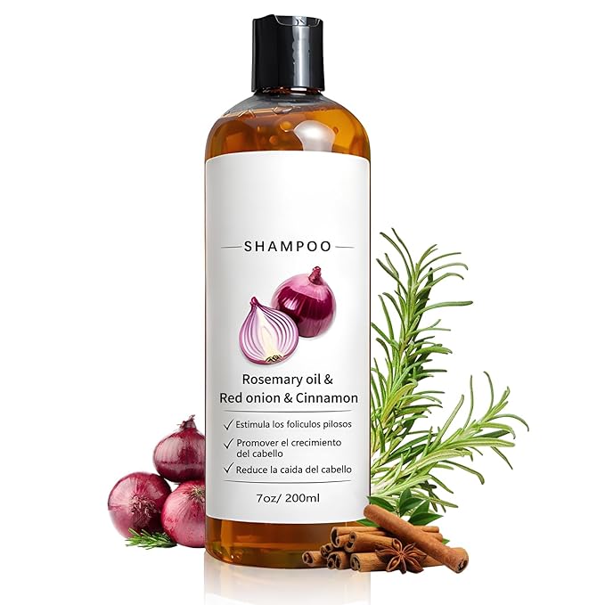 Rosemary Shampoo with Onion & Biotin,Shampoo,With Rosemary Oil, Red Onion, Cinnamon, Effectively Prevent Hair Loss,Support Hair Regrowth For Women Men