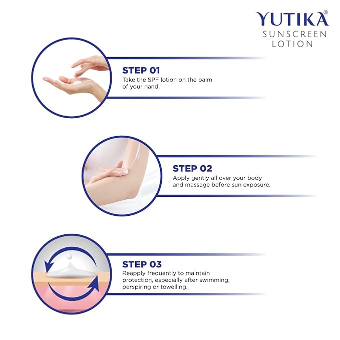 Yutika Sunscreen Lotion SPF 30 PA+++ For Women And Men With Plum & Grapefruit | UVA & UVB Protection | Everyday Sunscreen Lotion For Face And Body (100/3.53 Fl Oz)