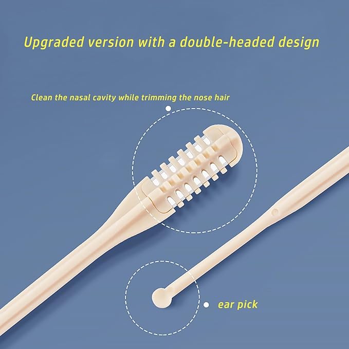Facial Razors Kit for Women & Men - 3 Eyebrow Razors + 2 Manual Nose Hair Trimmer with Ear Spoon - Trimmer for Men, Nose Hair Remover - Travel Grooming Set for Sensitive Skin