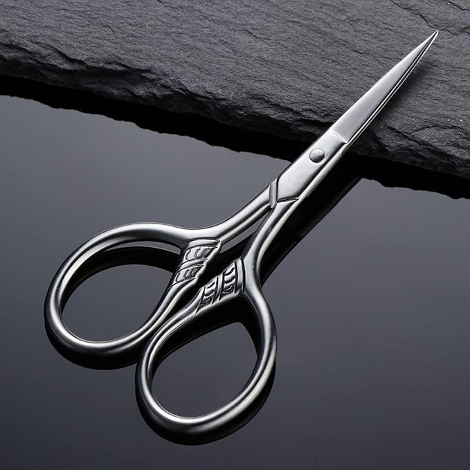 Beard Mustache Scissors Stainless Steel Mustache Trimming Shear Men Beard Scissors For Facial Body