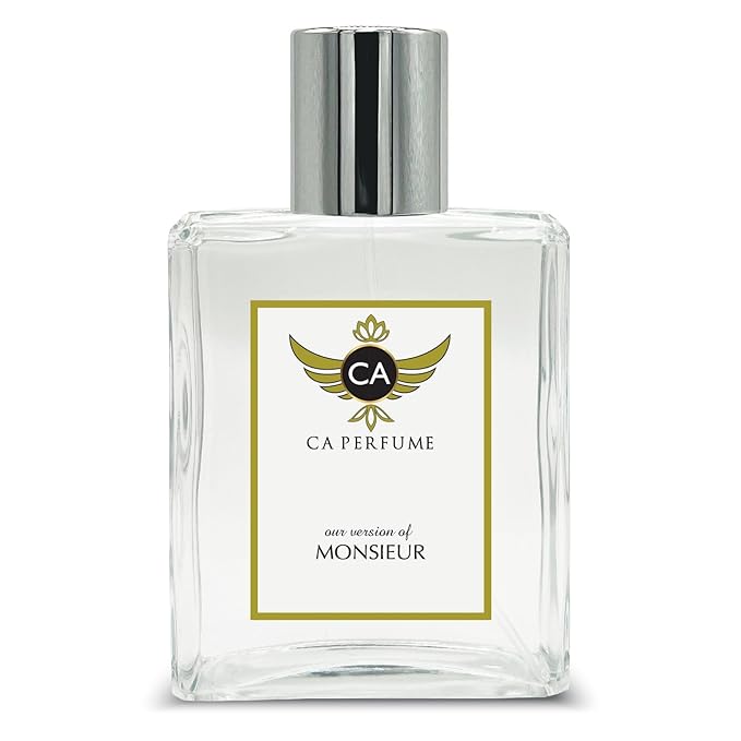 CA Perfume Impression of Monsieur For Men Oriental Vanilla Fragrance Long Lasting Mens Perfume Eau De Parfum 3.4 Fl Oz 100ml