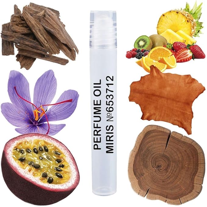 MIRIS No. 653712, Inspired by Oud Maracuja, Long-Lasting Unisex Perfume Oil for Women & Men Roll-On, Rollerball 0.34 Fl Oz / 10 ml