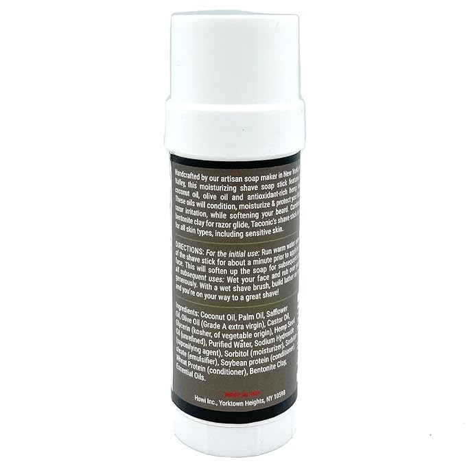 Taconic Shave Shaving Soap Stick with Antioxident Rich Seed Oils for a smooth shave (Urban Woods)