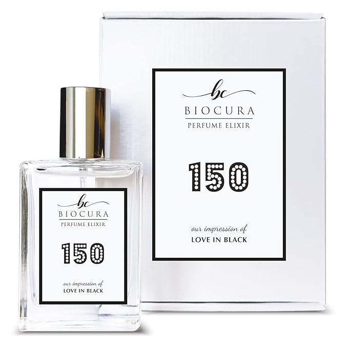 BC Perfume 150 Inspired by Love In Black For Women Replica Fragrance Dupes Eau de Parfum Spray Bottle 1.7 Fl Oz/50ml-X1