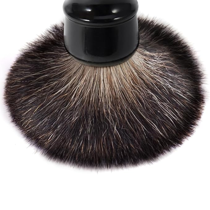 Shaving Brush for Men, 100% Pure Badger Shaving Brushes with Black Resin Handle