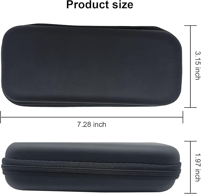 LinMei Hard Travel Case for Electric Trimmers & Shavers - Protective Organizer Compatible with QP27XX, QP28XX and QP6XXX - EVA Shell with Accessory Pocket - Black (Case Only)