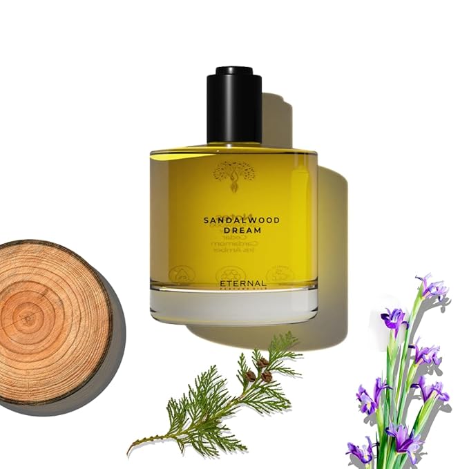 Eternal perfume oils Sandalwood Dream perfumes for women Inspired by Santal 33 Long Lasting Perfume for Men 1.69 FL Oz Designer Perfume for Men with 1 FL Oz (Pack of 2)