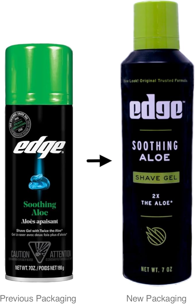 Edge Soothing Aloe Shave Gel - 7 oz - 2 pk