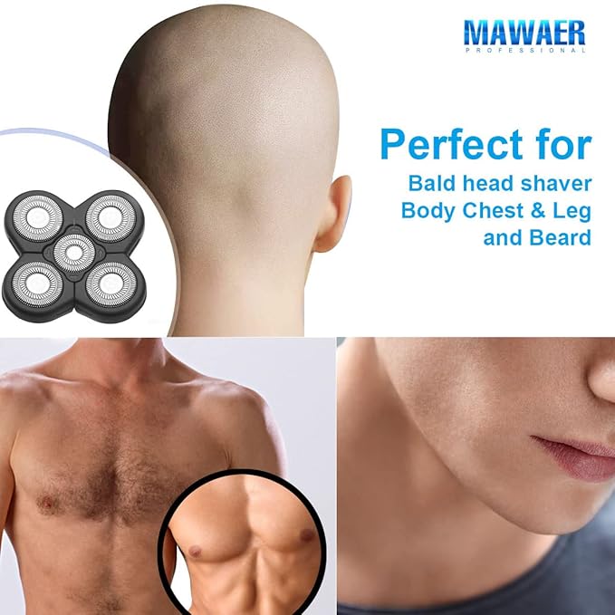 FreedomGold Shaver Replacement Heads - 5D Universal Blades Compatible With FreedomGold & Other Brands