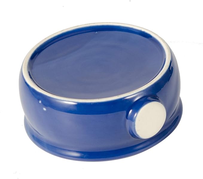 Grandslam Shaving Soap Bowl for Men, Wide Mouth, Ceramic, Easier to Lather and Clean, Non-slip Handle, Handmade Pottery Cup for Soap and Cream