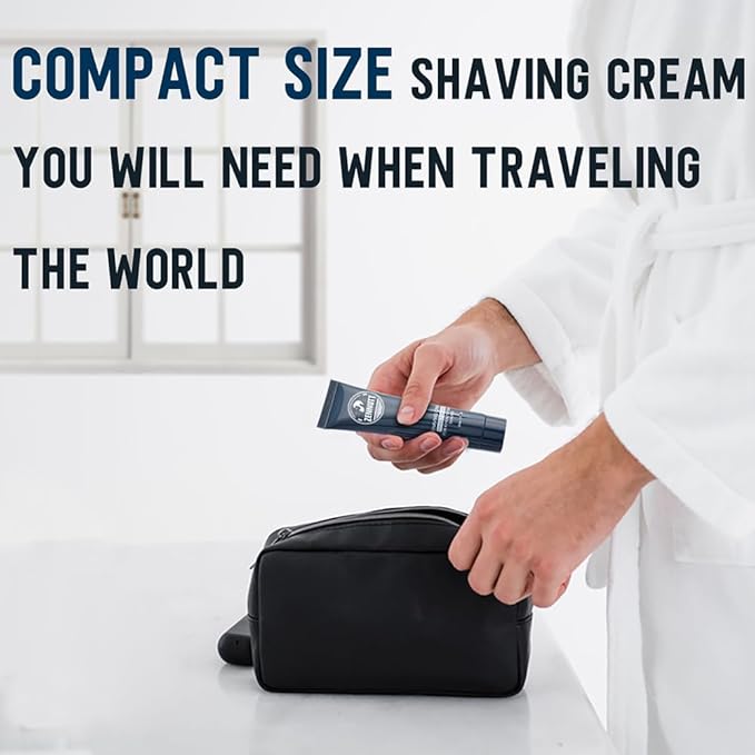 Shaving Cream Mens,8 PCS Travel Shave Cream Gift Set Close Shave Luxury Mens Shaving Cream Kit Unique Gift for Christmas Stocking Stuffers Birthday Gifts for Men Him Dad Adult Husband Boyfriend