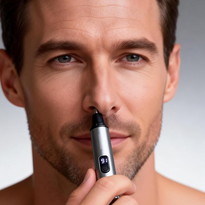 Ear and Nose Hair Trimmer Clipper, Portable Easy Clean for Men Women