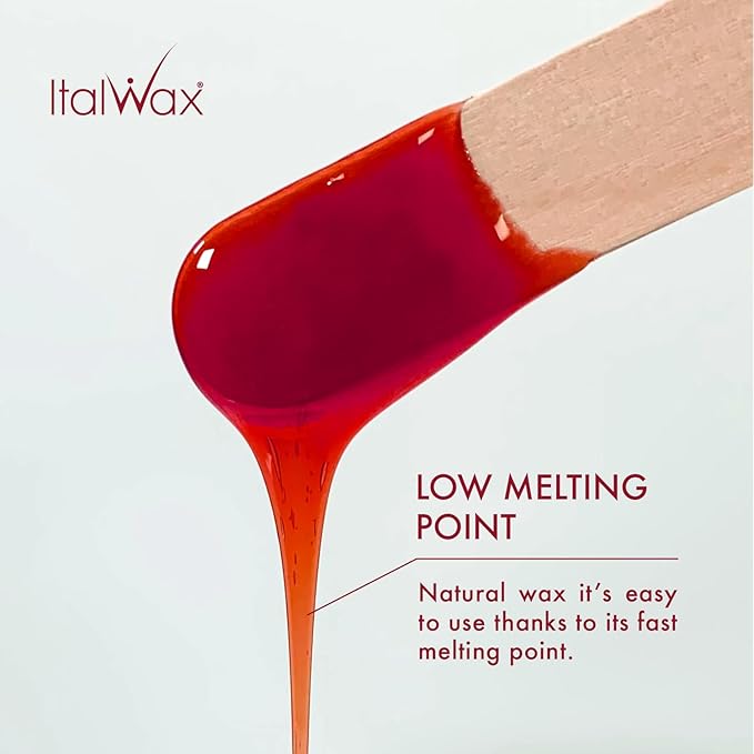 Italwax Rose - 500g / 1.1lb - Hard wax beads for hair removal - Natural formulation ideal for all skin type - Unscented - Recommended for Bikini Area and Armpits