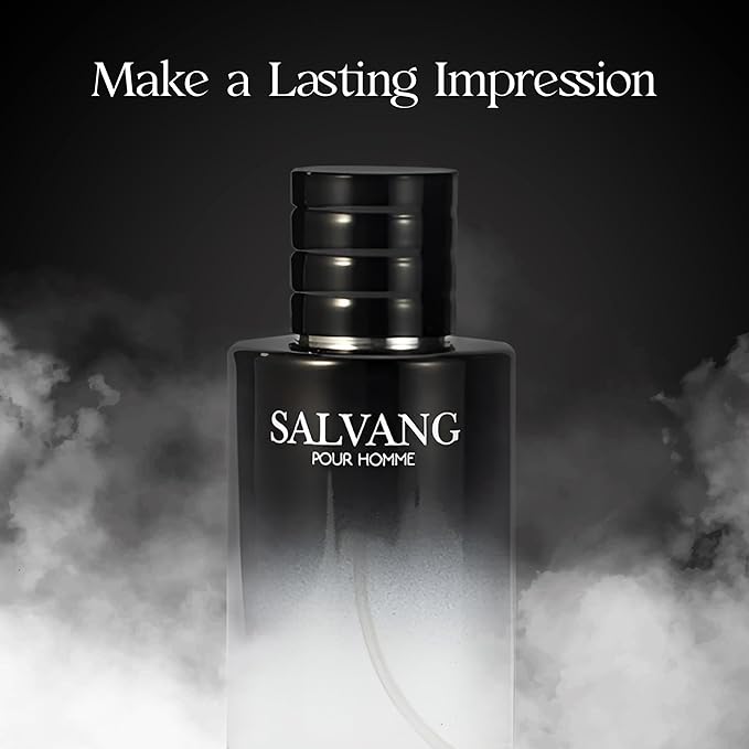 Men’s Cologne Salvang Original Natural Spray Eau De Toilette,Long-Lasting Scent Perfume for Men Elegant Bottle - Great Holiday Gift, 3.4 Fl Oz/100 Ml