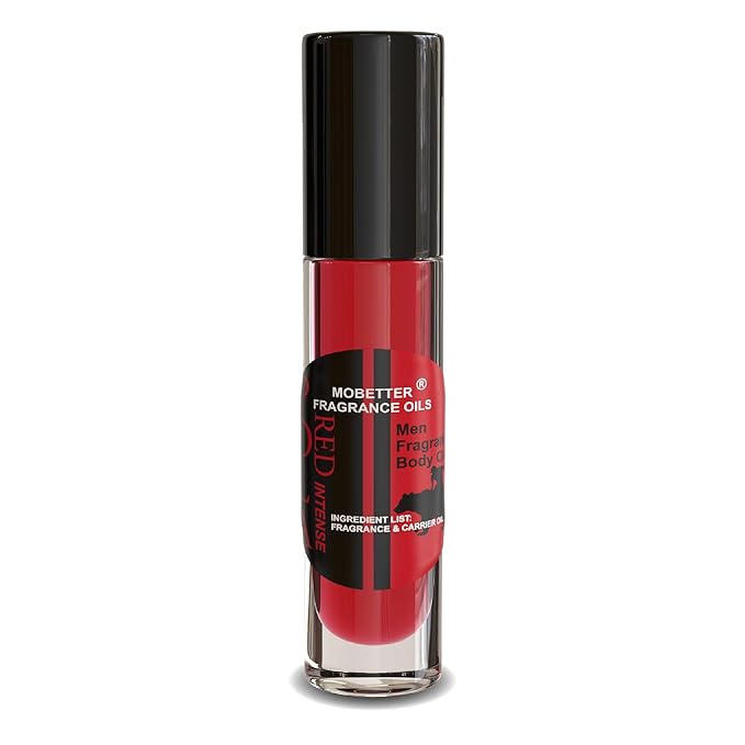 MOBETTER FRAGRANCE OILS Pola Red Intense Cologne Body Oil for Men (10ml Roll On)
