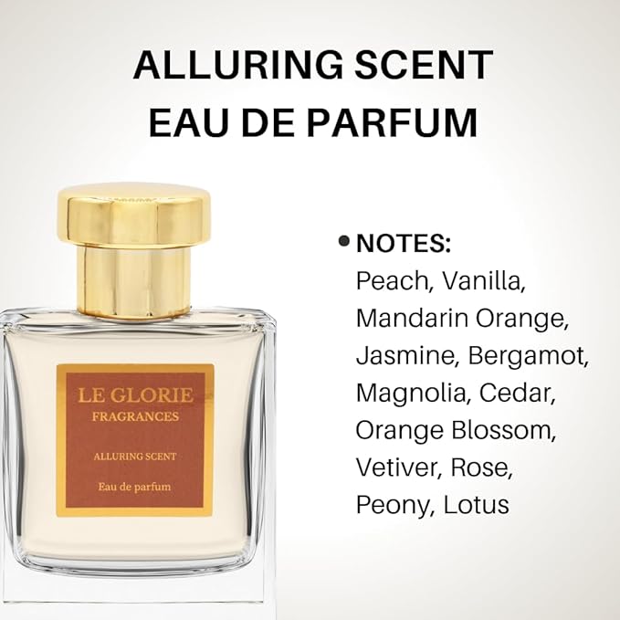 Inspired by C-Hha Al-lure, Alluring Scent EDP, Long Lasting Luxury Perfume Spray for Women, Cruelty Free - 1.7 oz 50ml