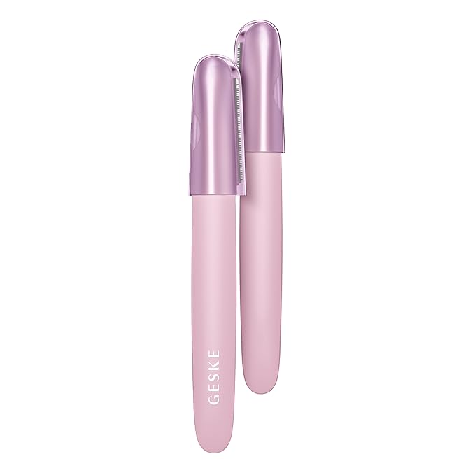 GESKE Precision Trimmer | 4 in 1 | Painless, Hygienic Hair Remover | Precise Hair Trimmer Tool | Face & Body | Men & Women | Grooming Device | Hypoallergenic, Easy-to-exchange Blades | All Skin Types
