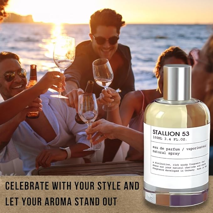 Men's Bundle X2 Stallion 53 Eau De Parfum 100ml/3.4oz Unisex + 20ML FREE | Herbal, Woody, and Earthy Scent for Men and Women