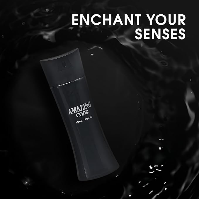 Amazing Code Men's Cologne,Bold Scent Eau de Toilette,3.4 Fl Oz Perfume for Men Every Day Used