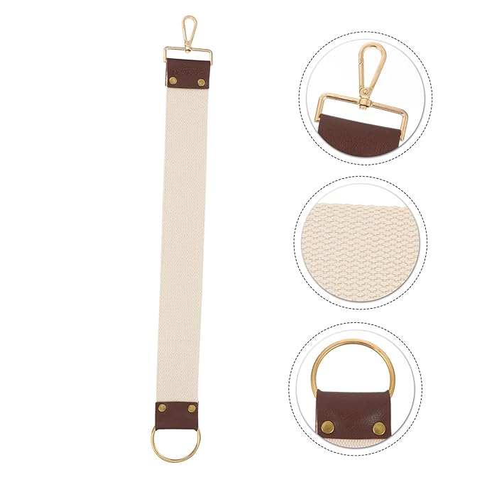 ERINGOGO Double Layer Canvas Razor Strop Sharpening Strap for Professional Barber Polishing Tool for Straight Razor Shaving Sturdy and Easy to Use