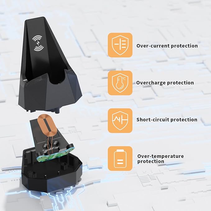 Replacement Charger for MANSCAPED 4.0 Compatible with MANSCAPED The Lawn Mower 4.0 Weed Whacker Electric Groin Hair Trimmer & Ear Hair Trimmer Charging Dock Base Station with Adapter Power Cord