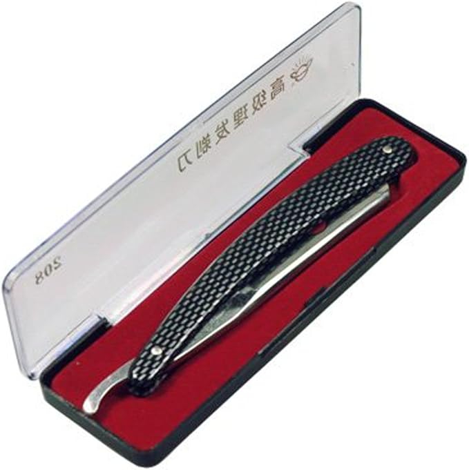 Gold Dollar Shaving Cut Throat Straight Razor Color Silver and Black