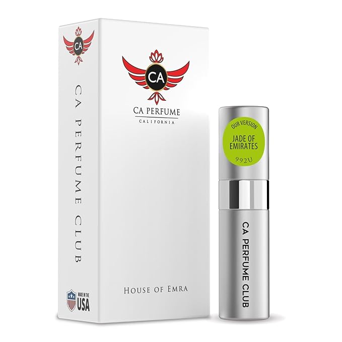 CA Perfume Impression of Jade Of Emirates for Women & Men Eau De Parfum Spray Long Lasting Oriental Floral Perfume (0.27 Fl Oz / 8ml)