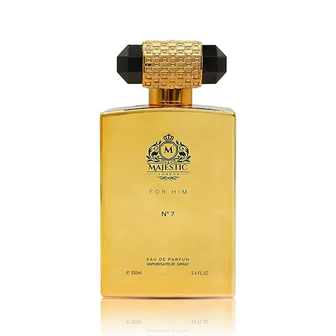 Majestic for Him No7 - Perfume for Men - Bold Spicy Cologne for Men with Bergamot and Tonka Bean - Long Lasting Citrus Perfume - 3.4 oz.
