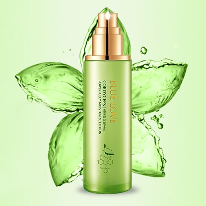 BLUE LOVE Cordyceps Hydrating Facial Lotion - Deep Moisturizing Lotion for Dry Skin, Nourishing & Plumping Daily Moisturizer for Women & Men, All Skin Types