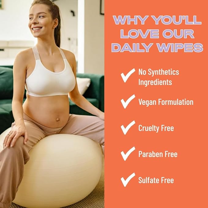 Hemorrhoid Wipes with Witch Hazel – Gentle & Soothing Cleansing Daily Wipes for Everyday, Cooling, Skin-Friendly - 50 Wipes