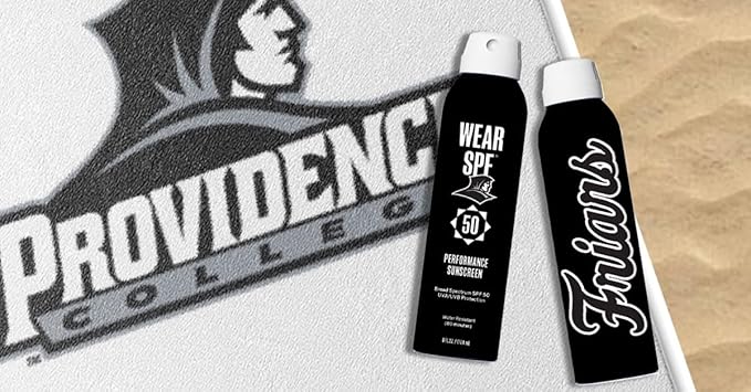 Providence Friars WearSPF 50 Performance Sport Sunscreen Spray, 6 Fl oz.