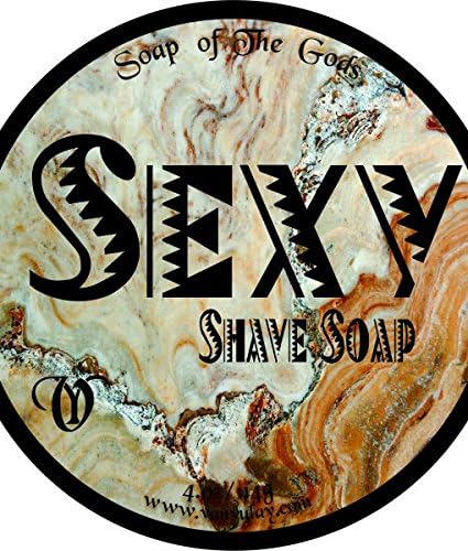 Sexy - All Natural Shaving Soap with Cocoa & Shea Butter. Moisturizing and Nourishing for Men and Women.