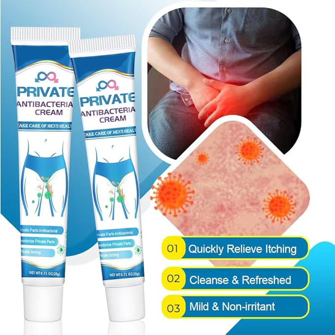 Men's Relief Cream - Soothing and moisturizing, fast absorbing, refreshing and non-greasy formula, suitable for all skin types (2pcs)