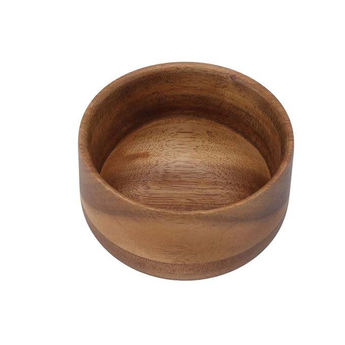 Portable Wooden Shaving Foam Bowl Wooden Shaving Brush Bowl Men Shaving Soap Bowl Lather Shave Cream Bowl for Home Barber Shop Salon