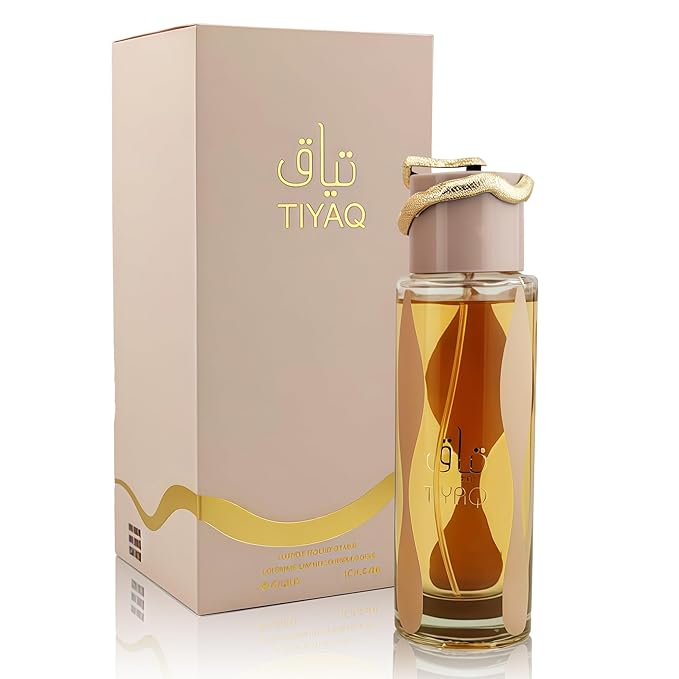 Men's Cologne TIYAQ Noteds with Carmel,Pink Pepper,Hony,White Flowers,Vanilla &Vetiver,Musk - Eau de Parfum Long-Lasting Fragrance for Unisex, 3.40 Ounce / 100 ml Women/Men Perfume