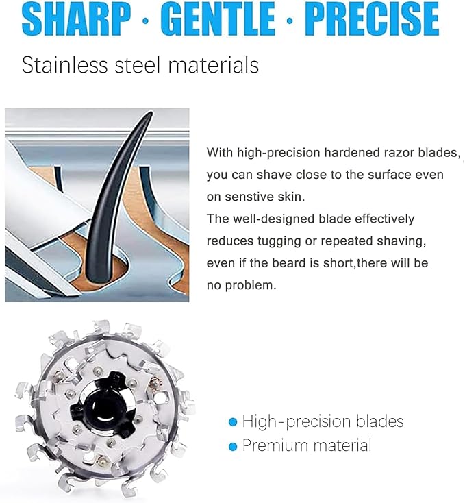 HQ9 Replacement Heads Compatible with Philips Norelco HQ9 Replacement Heads for Philips Speed XL Electric Shavers,HQ9 Replacement Blades for Model 8140xl 8160xl 8170xl 8240xl 8171xl 8160xl 8150xl