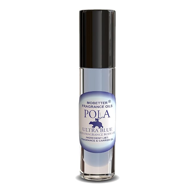 MOBETTER FRAGRANCE OILS Pola Ultra Blue Cologne Body Oil for Men (10ml Roll On)