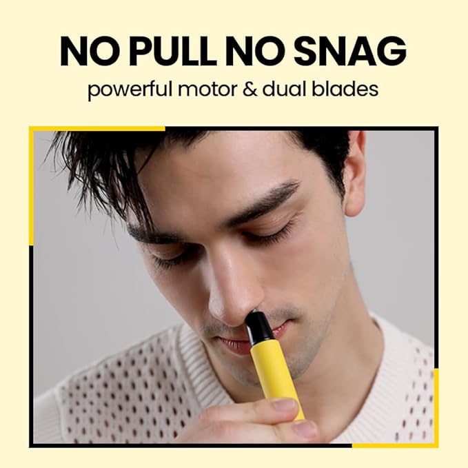 Gorilla Technique Nose Ear Hair Trimmer for Men, Rechargeable 4-in-1 Trimmer for Nose Ear Eyebrow Hair Removal, No Pull No Snag Grooming with High-Speed 10,000rpm Motor, 4 Heads_2025ver