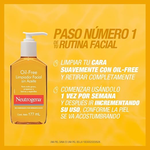 Neutrogena Oil-Free Acne Face Wash, Breakout Prone Skin Facial Cleanser with 2% Salicylic Acid Acne Treatment for Face, 6 fl. oz (Pack of 2)
