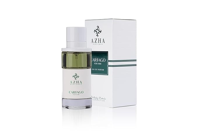 Azha Cartago Eau De Parfum Spray for Men - 100ML Floral-Spicy Fragrance with Pink Pepper, Rose, Jasmine, Amber & Musk | Long-Lasting, Versatile Day to Evening Scent