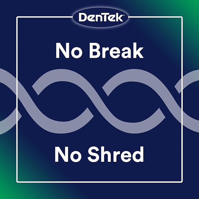 DenTek Advanced Clean Floss Picks with No Break & No Shred Dental Floss, Plaque Remover, 150 Count, Pack of 6